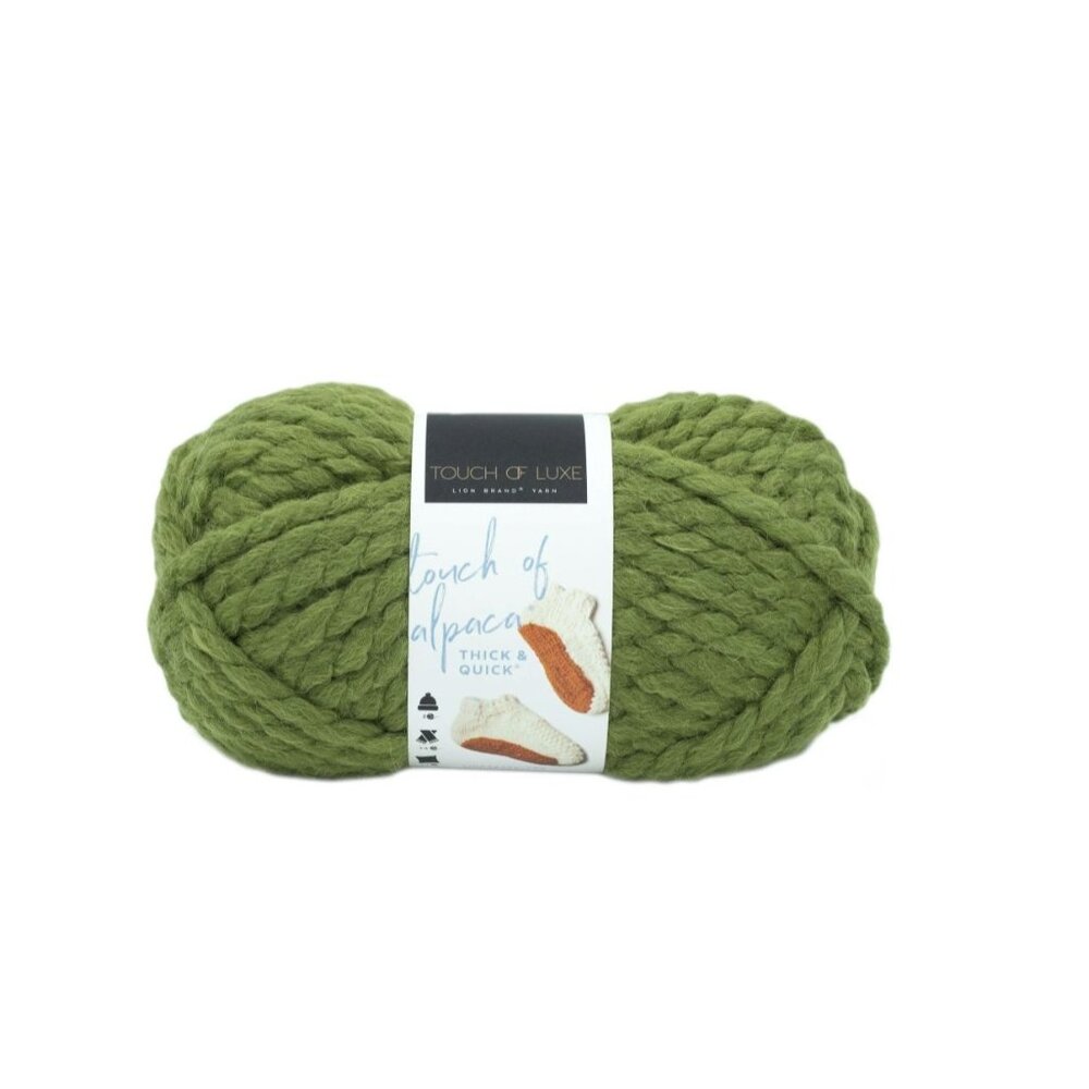Lion Brand Touch of Alpaca Thick & Quick Leek